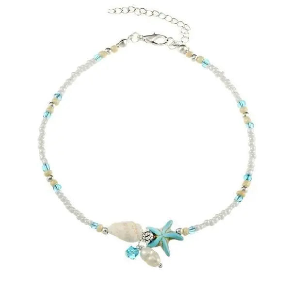 Sofia | Star & Shell Anklet