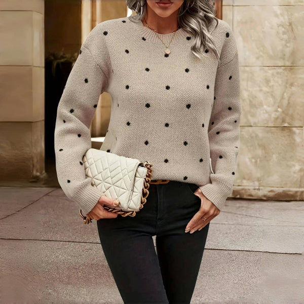 Avery | Classic Dotted Sweater