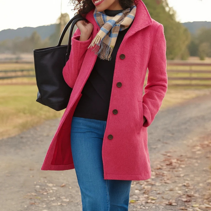 Elaine – Timeless Button Coat