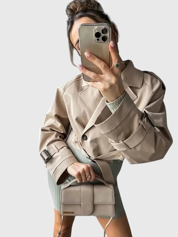 Claire | Cropped Trench Coat
