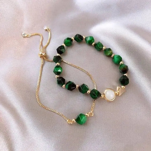 Hailey | Green Bracelet & Ring Set