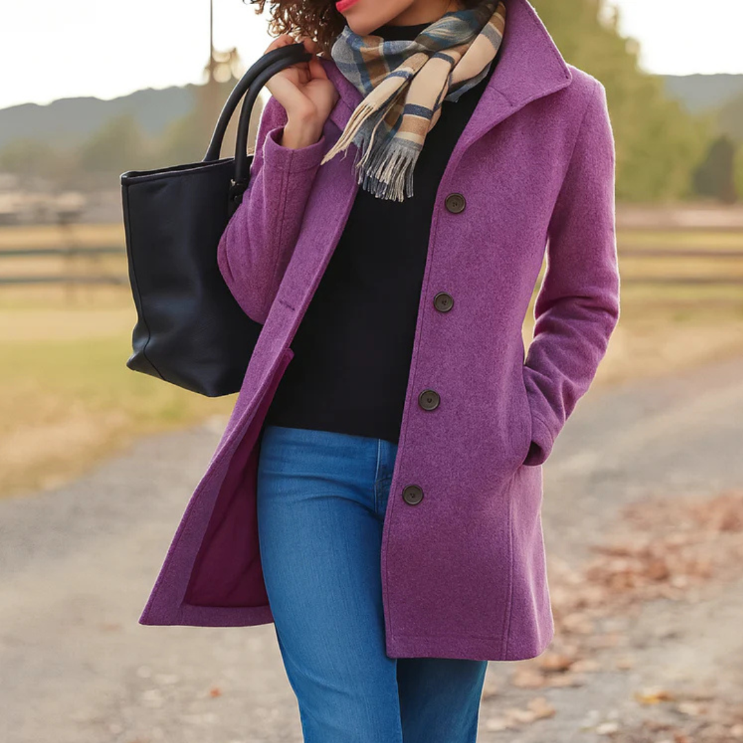 Elaine – Timeless Button Coat