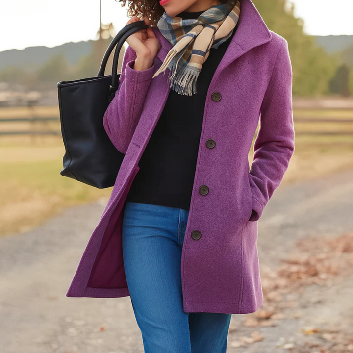 Elaine – Timeless Button Coat