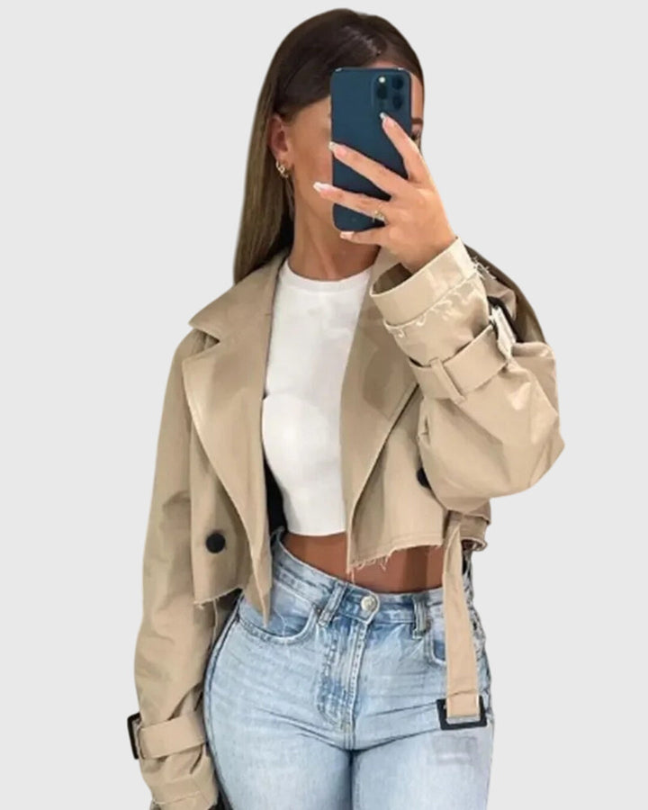 Claire | Cropped Trench Coat